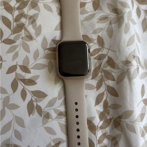 Apple Smartwatch with Beige Band